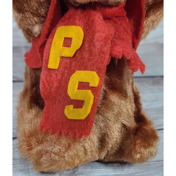 Vintage Gopher School Mascot Stuffed Animal Class Of '66 PS Brown Red 7" - Picture 6 of 8